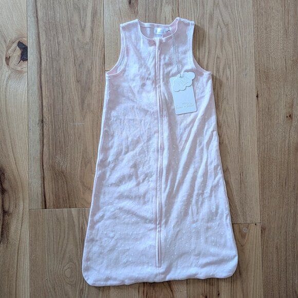 NWT Tres beau et belle sleep sack in pink heart pattern, pima cottton - Picture 1 of 1